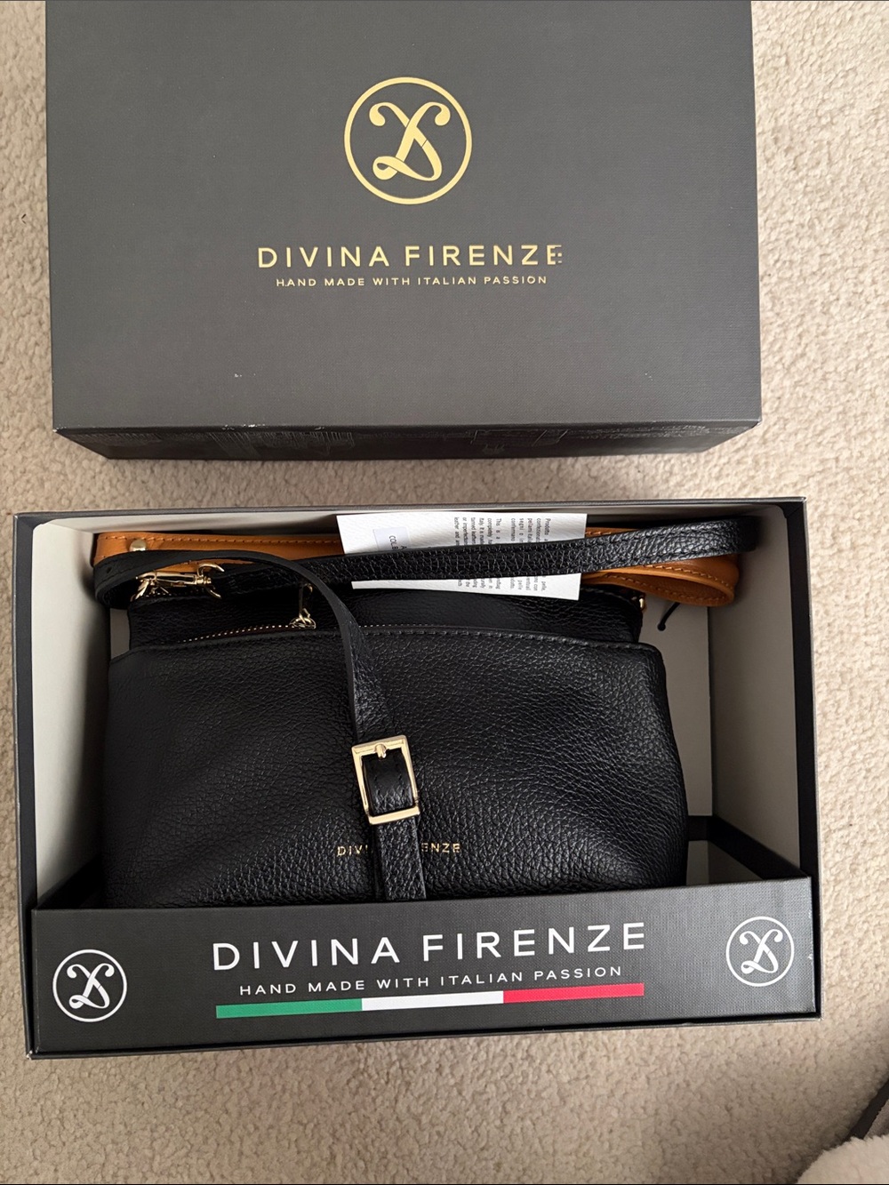 Italian genuine Leather Crossbody Bag